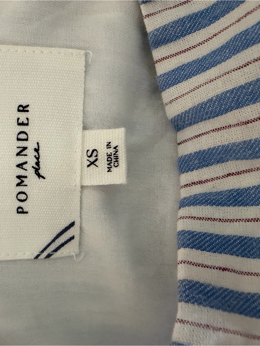 Tuckernuck Pomander Place blue white and red sundress XS NWOT - Picture 4 of 4